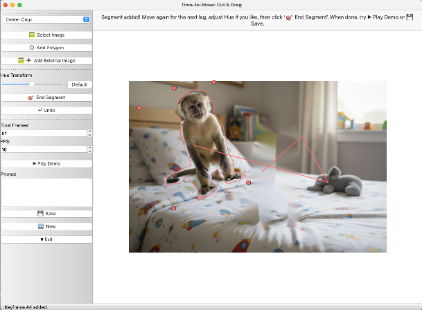 Cut-and-Drag GUI Example