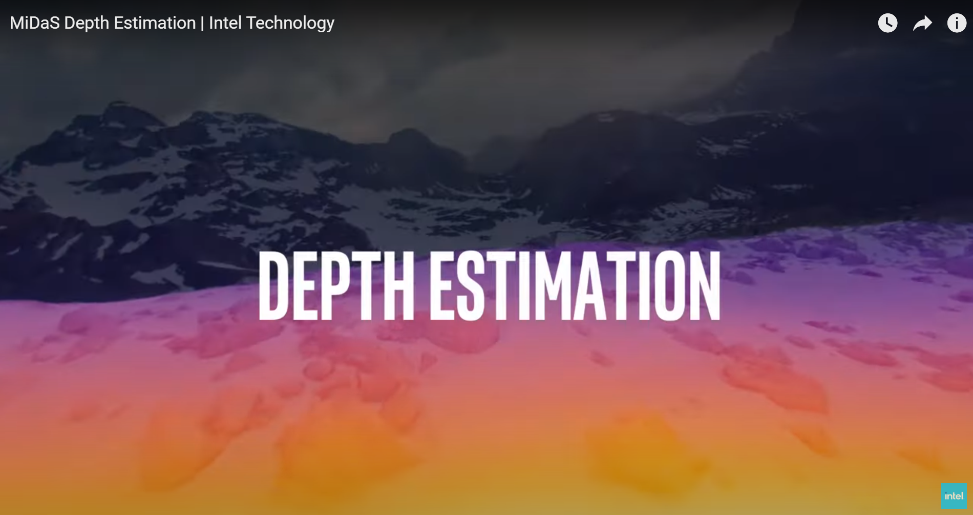 MiDaS Depth Estimation | Intel Technology